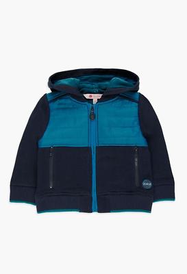 felpa giacca neonato cerniera colore blu taglie