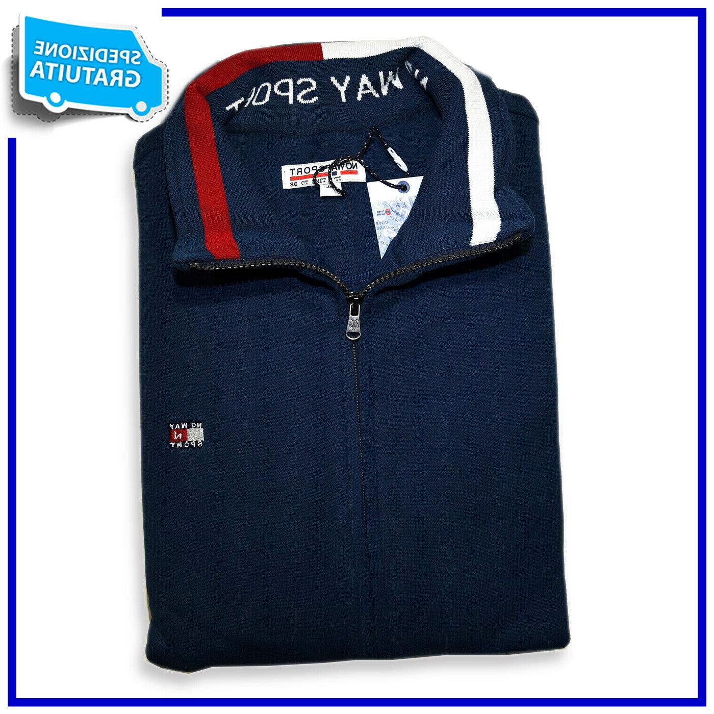 felpa giacca zip uomo taglie forti 3xl