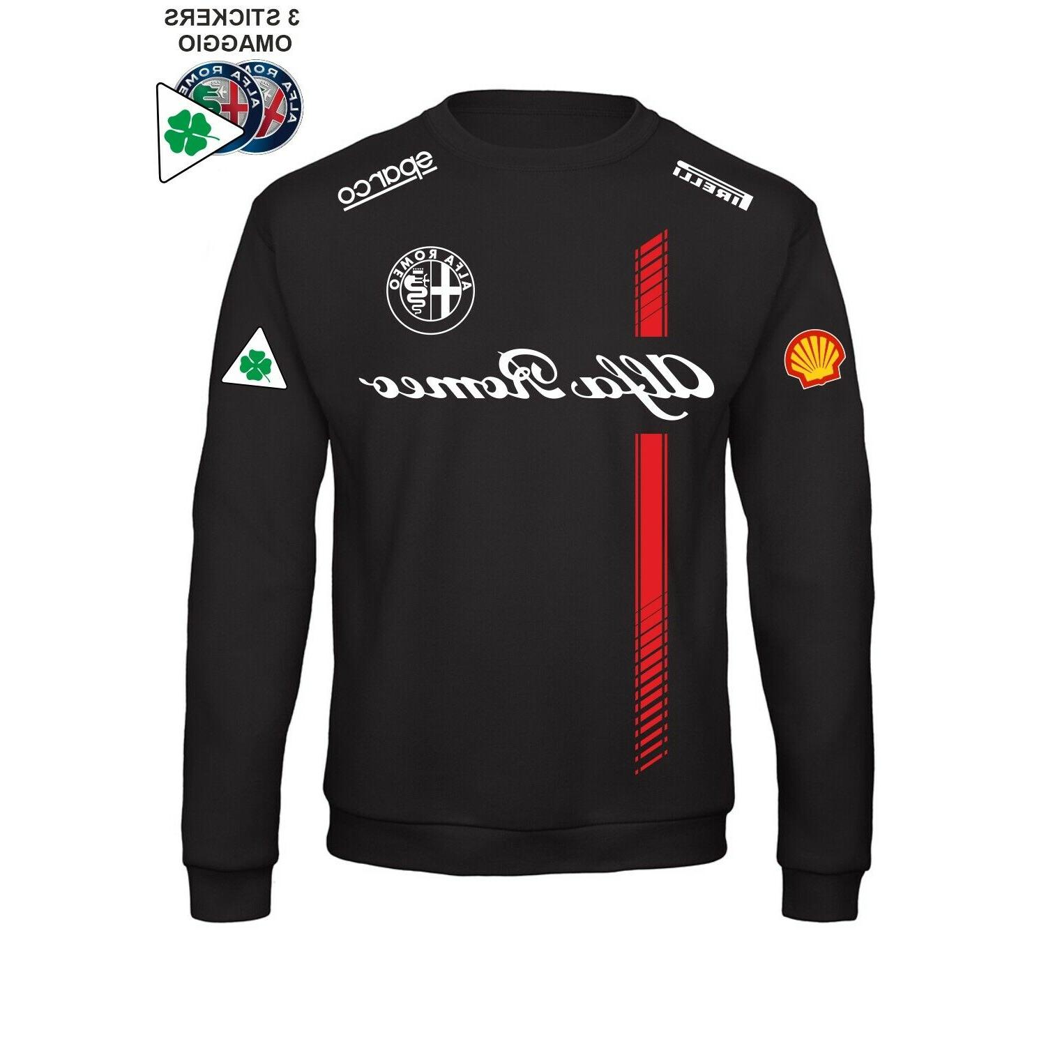 felpa girocollo alfa romeo racing team replica