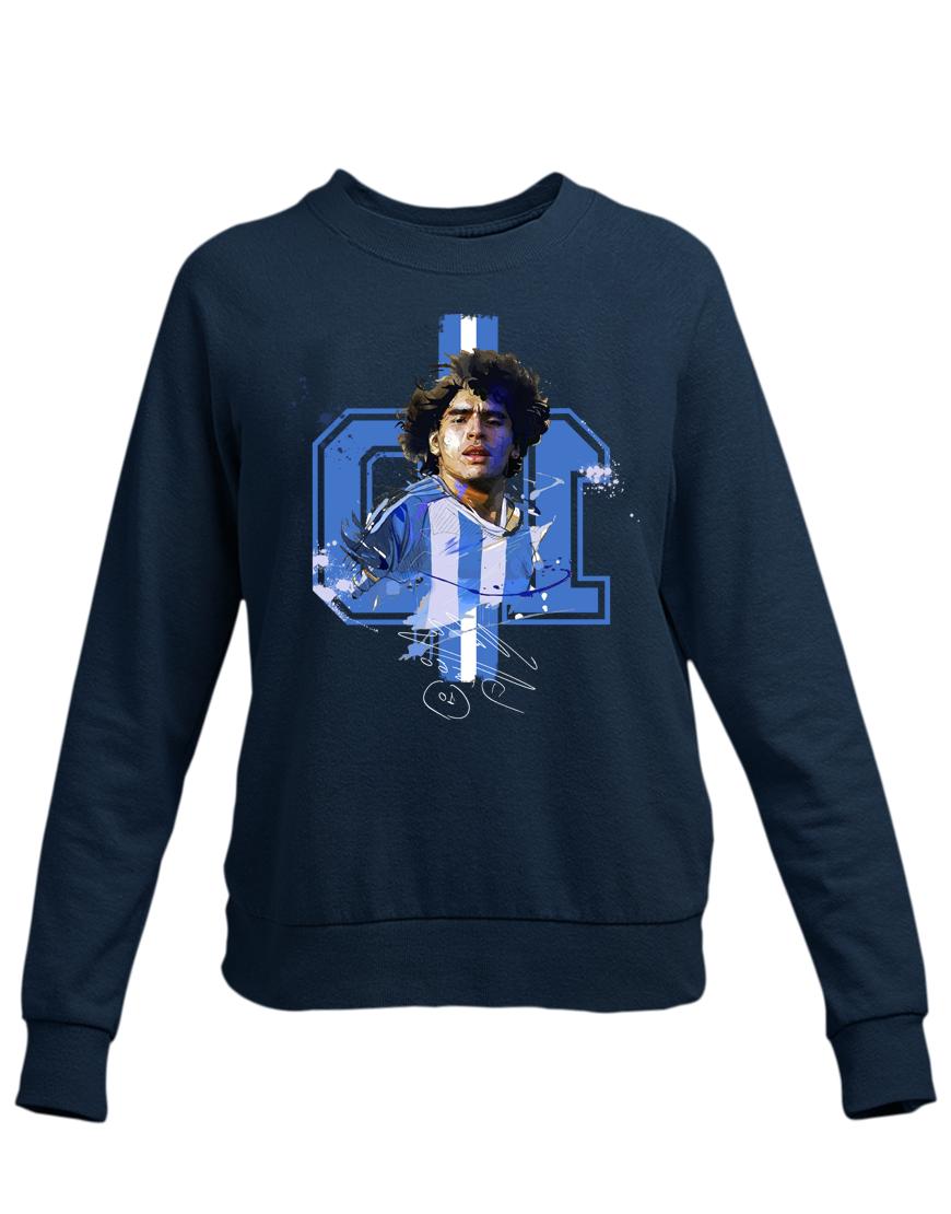 felpa girocollo diego armando maradona calcio napoli