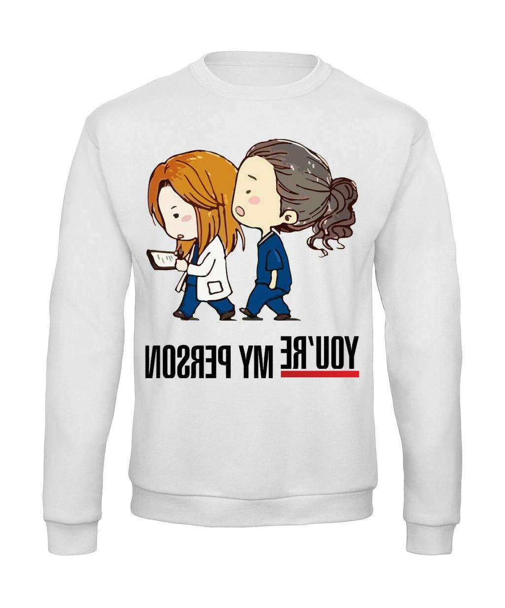 felpa girocollo grey s anatomy you re
