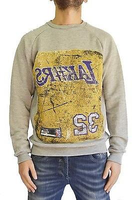 felpa girocollo grigio chiaro magic johnson 32