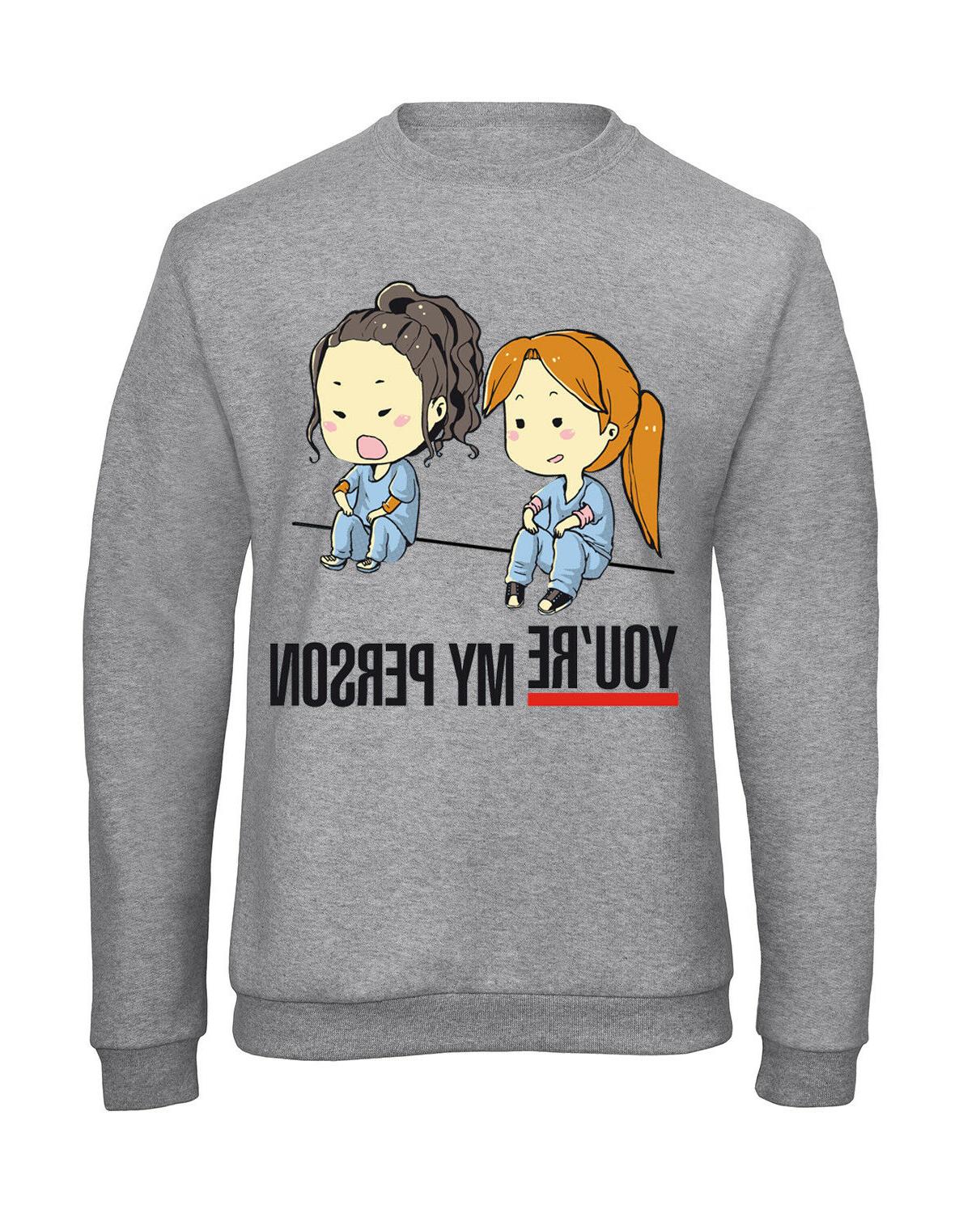 felpa girocollo grigio grey s anatomy you