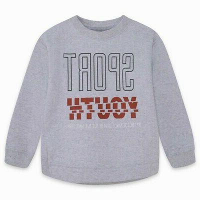 felpa girocollo ragazzo sport youth colore grigio