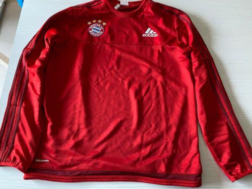 felpa girocollo rossa bayern monaco calcio taglia