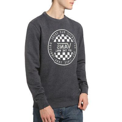 felpa girocollo uomo og checker antracite taglia