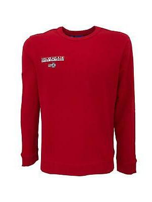 felpa girocollo uomo rosso np0a4ehr