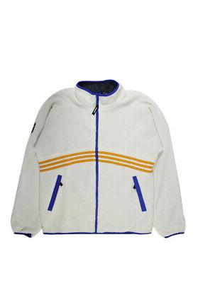 felpa girocollo uomo sherpa full zip cream