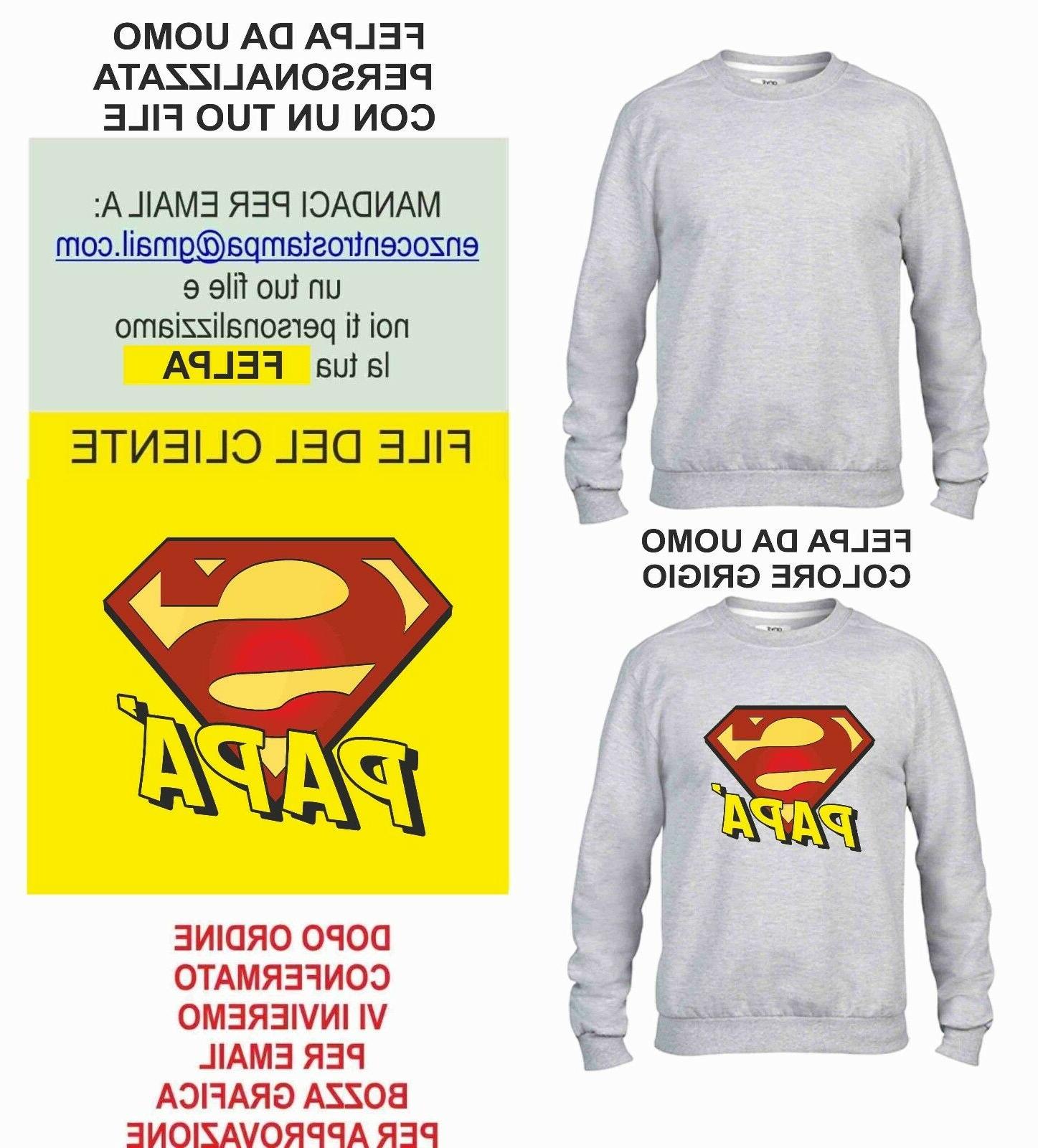felpa grigia da uomo fashion girocollo con