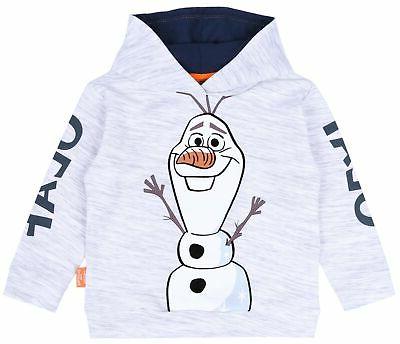 felpa grigia e melange con cappuccio olaf