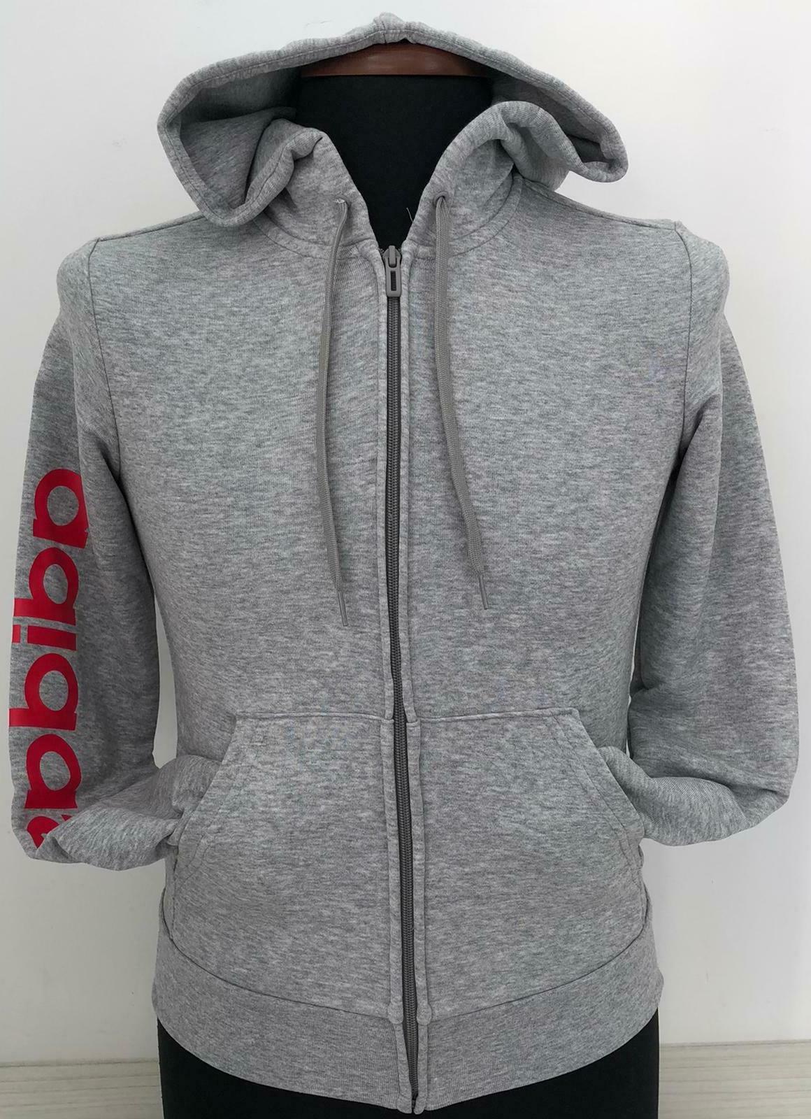 felpa grigio chiaro con cappuccio
