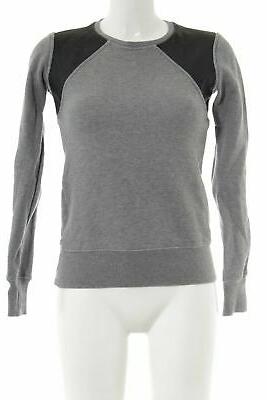 felpa grigio chiaro nero stile casual donna