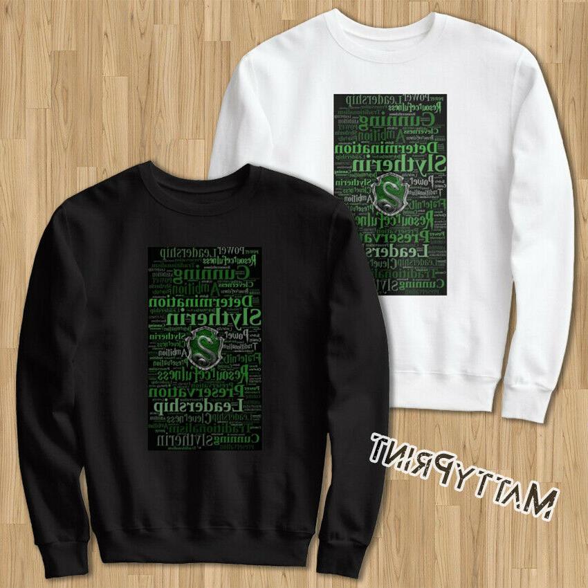 felpa harry potter serpeverde slytherin casate bianca