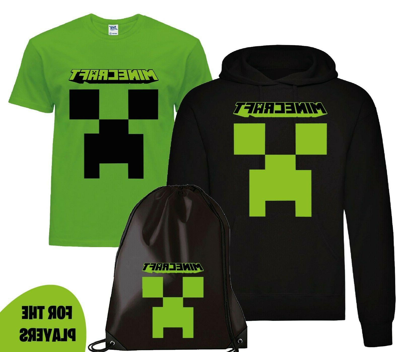 felpa hoodie cappuccio maglietta sacca minecraft game