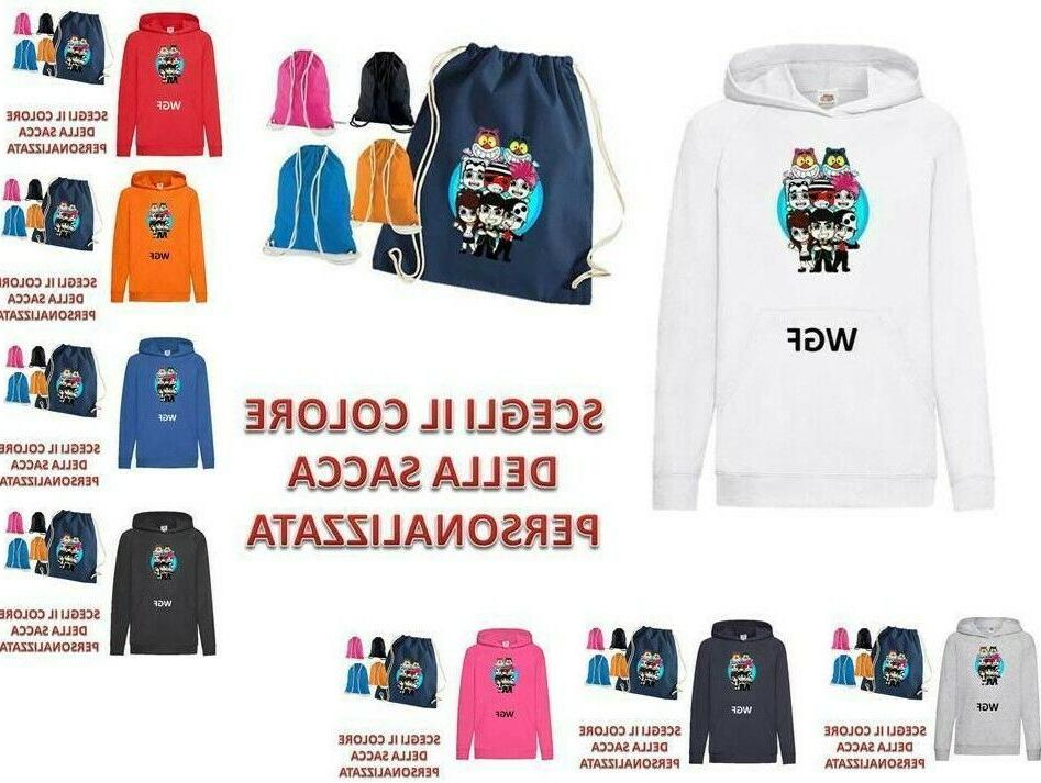 felpa hoodie leggera sacca team wgf lyon
