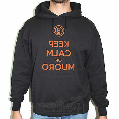 felpa hoodie logo b keep calm or