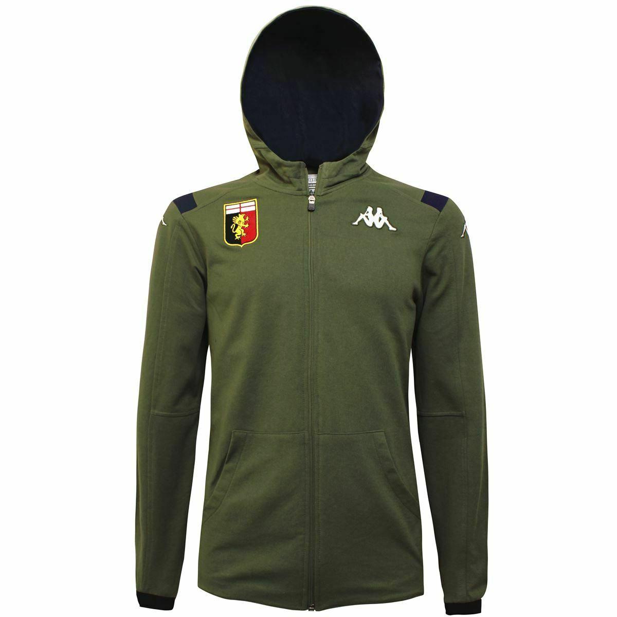 felpa in cotone c cappuccio genoa cfc
