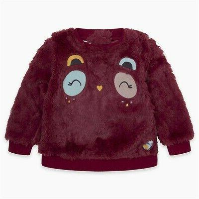 felpa in pile morbido ragazza colore bordeaux