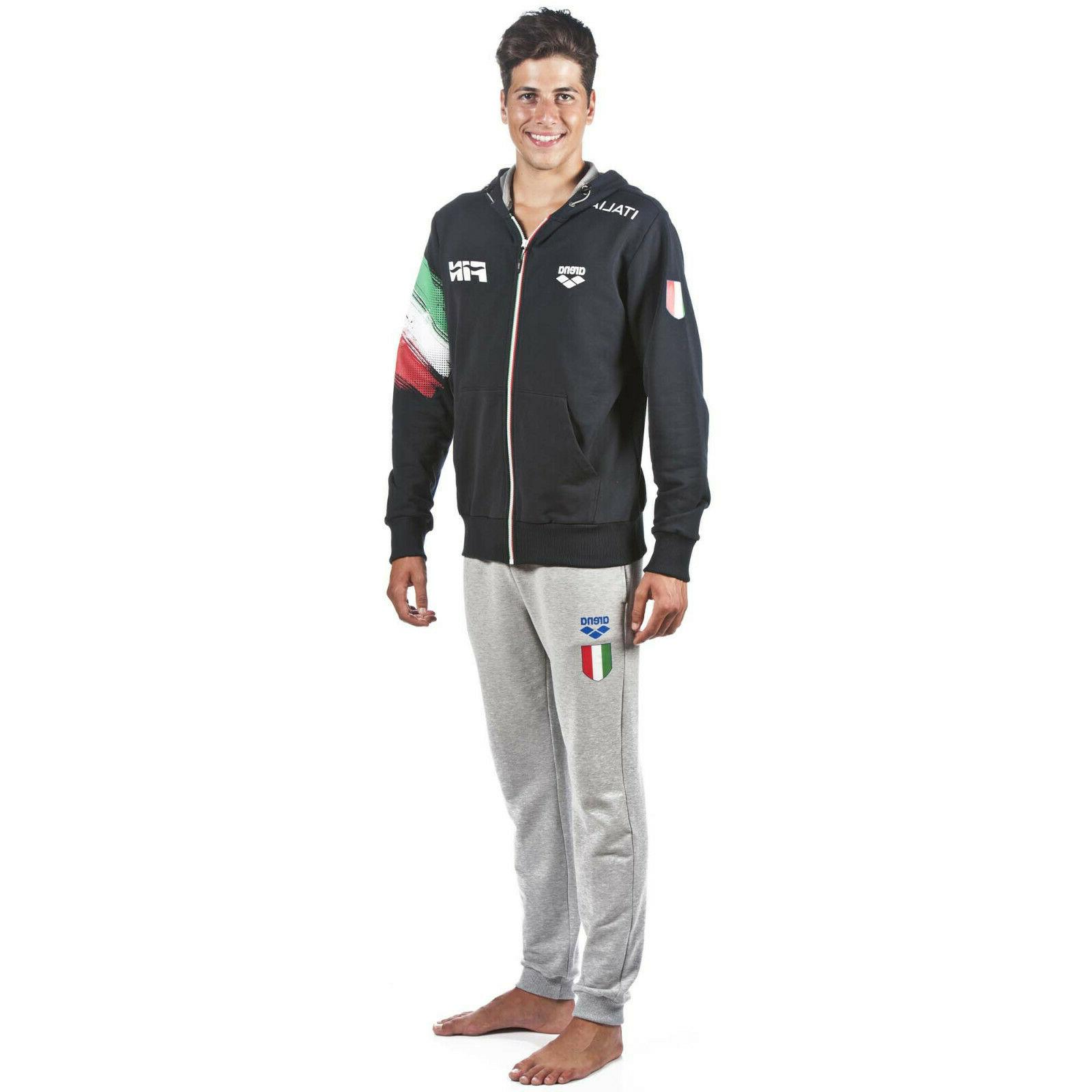 felpa italia fin italy fin hooded con