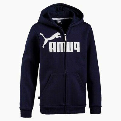 felpa junior zip lunga e cappuccio ess