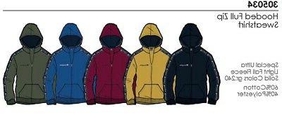 felpa junior zip lunga e cappuccio hooded