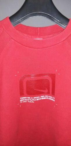 NIKE FELPA Just Do It  ROSSO XL adulto