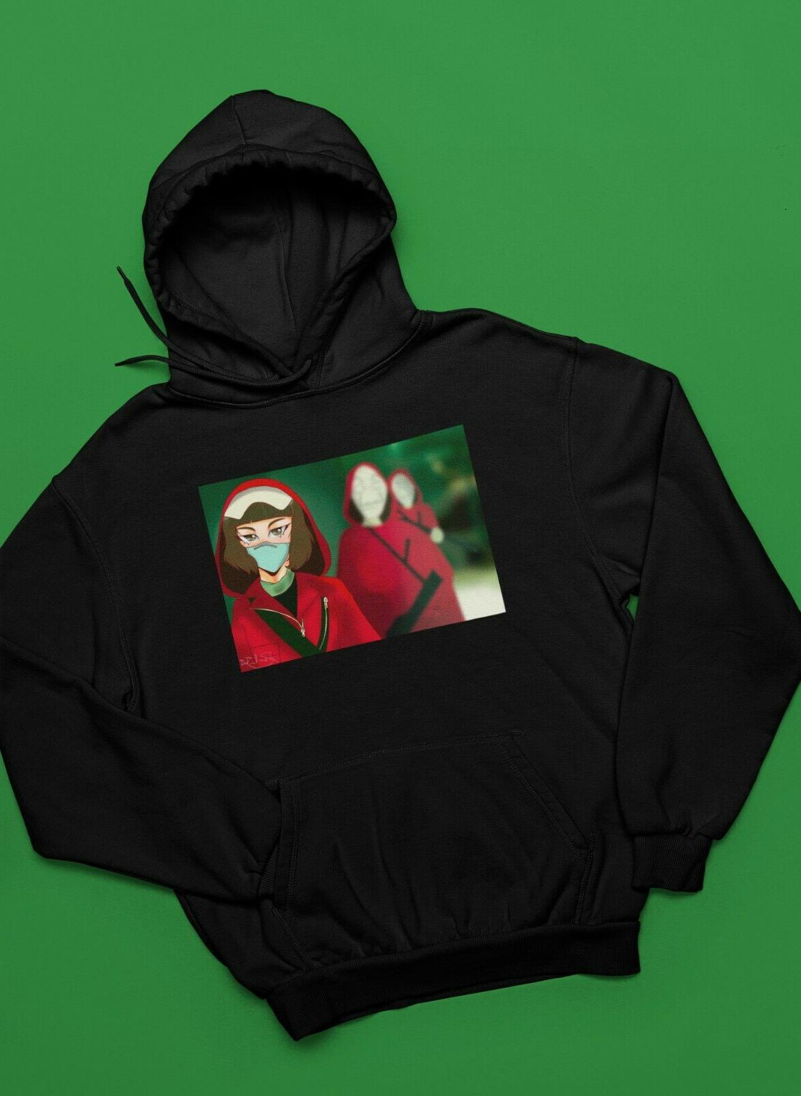 felpa la casa mask unisex cappuccio o