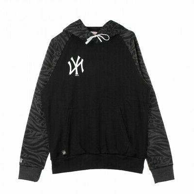 felpa leggera cappuccio mlb print panel hoody