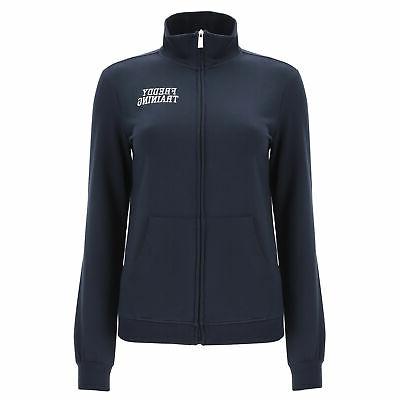 felpa leggera con zip e lettering ricamato