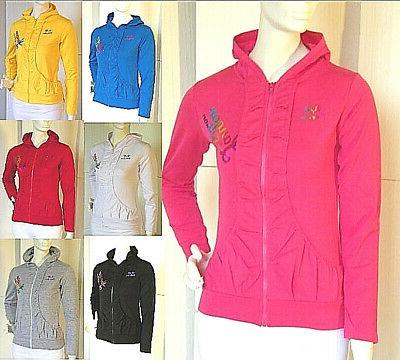 felpa leggera donna con cappuccio e cerniera
