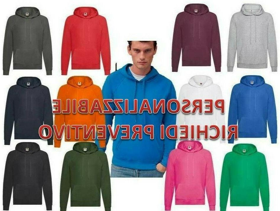felpa leggera in cotone sgarzato uomo con