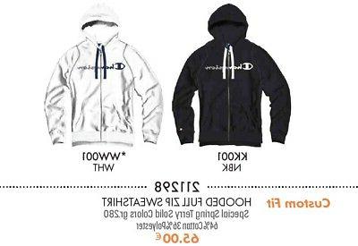 felpa leggera zip lunga e cappuccio logo