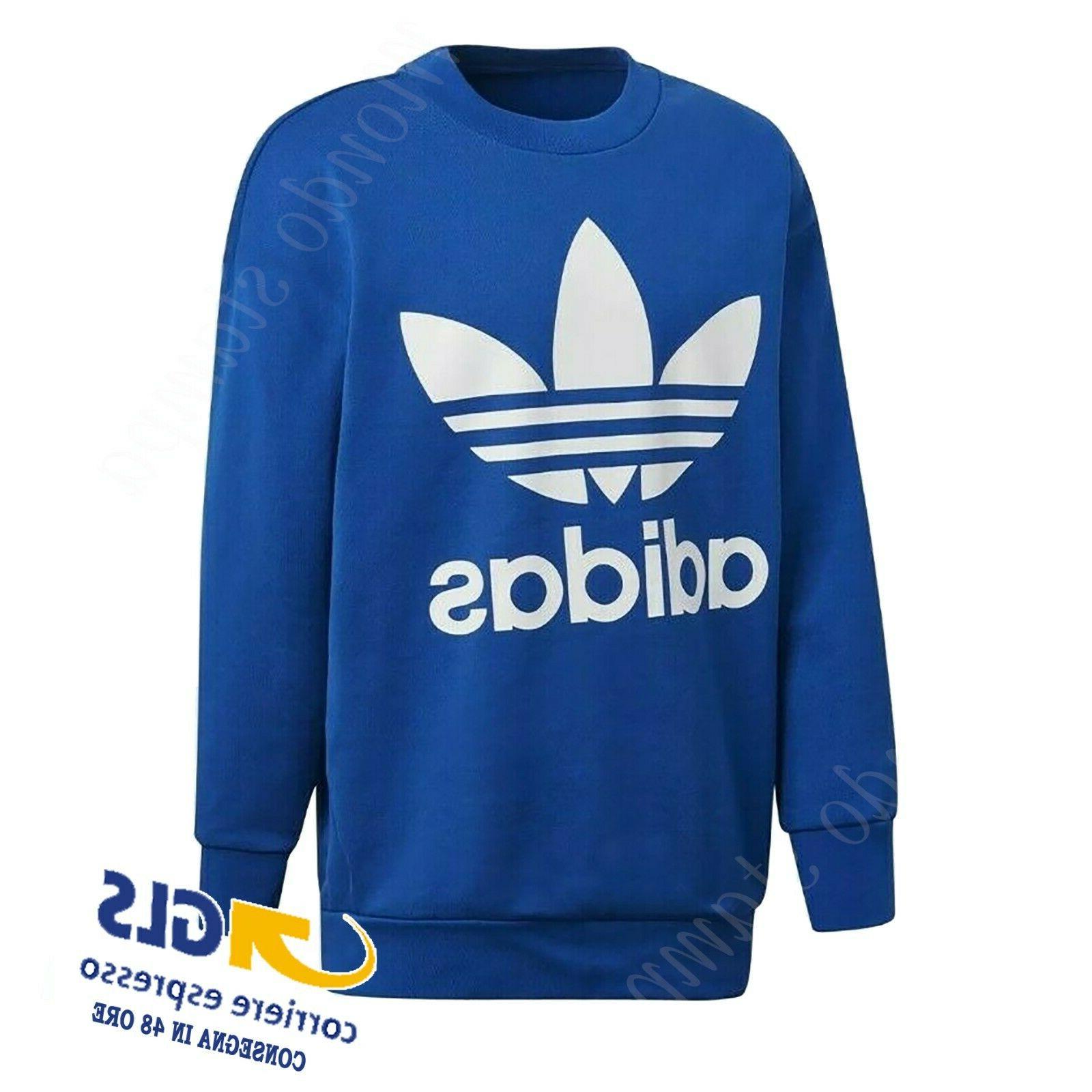 felpa logo adidas maglia a maniche lunghe
