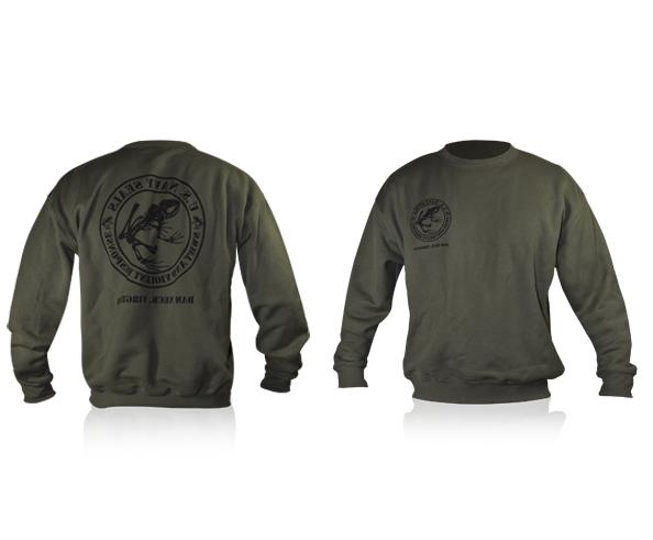 felpa maglia giro collo marina militare americana