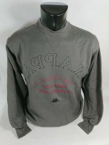 felpa maglia girocollo tg s grigia vintage