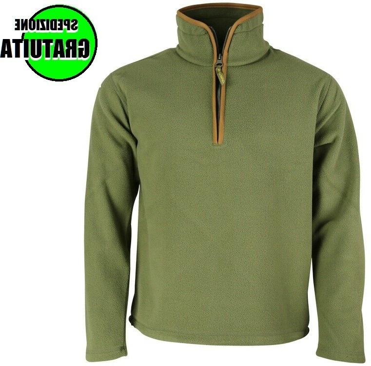 felpa maglia pullover uomo pile lavoro maglione