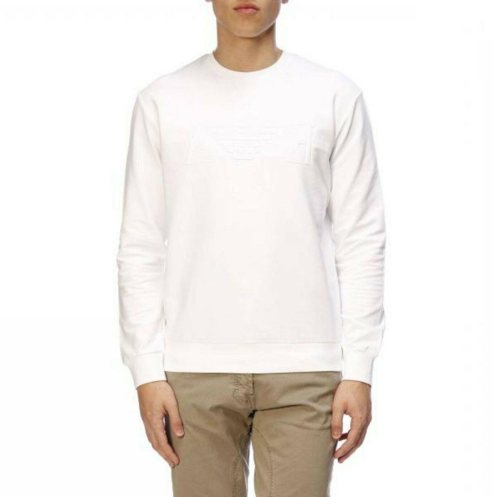 felpa maglia uomo col bianco tg varie