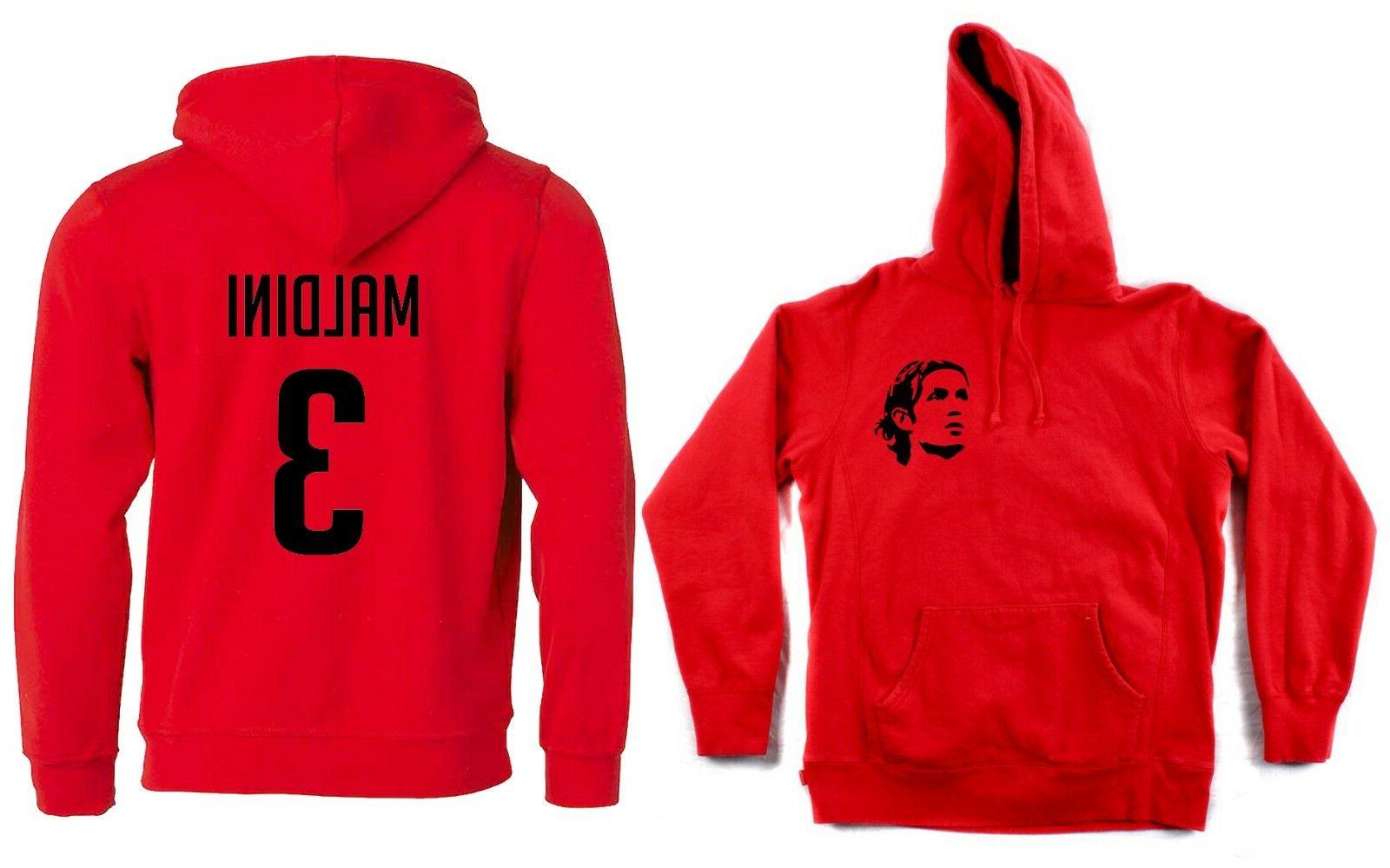 felpa maldini milan numero 3 capitano paolo