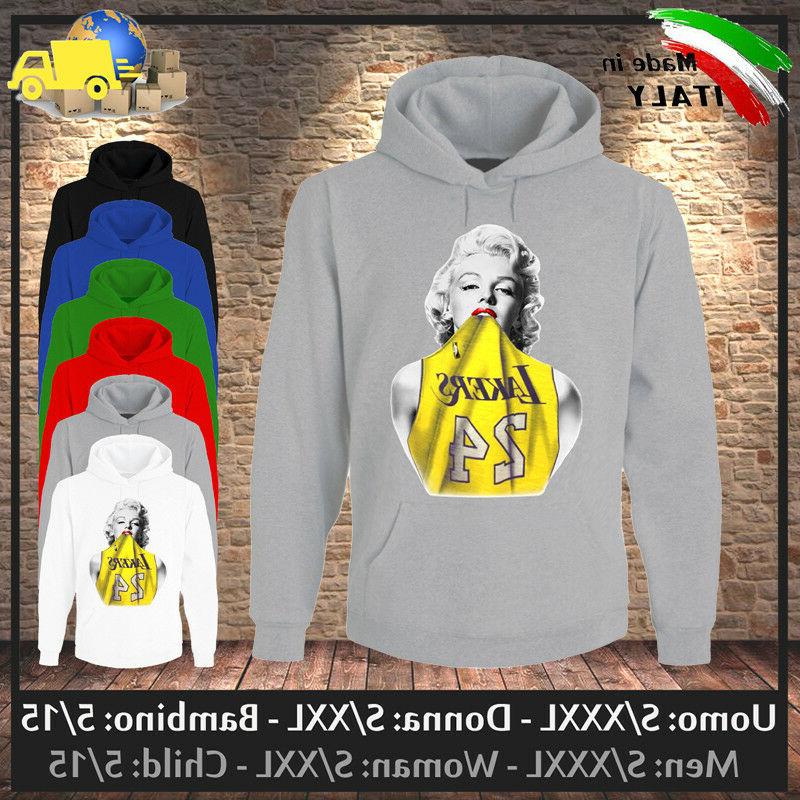 felpa marilyn lakers hoodie sweatshirt monroe nba
