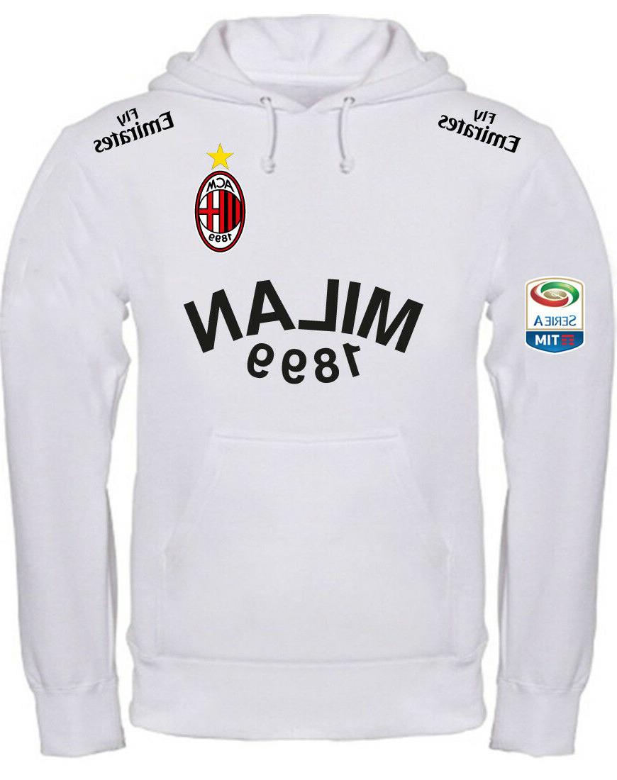 felpa milan personalizzata con cappuccio