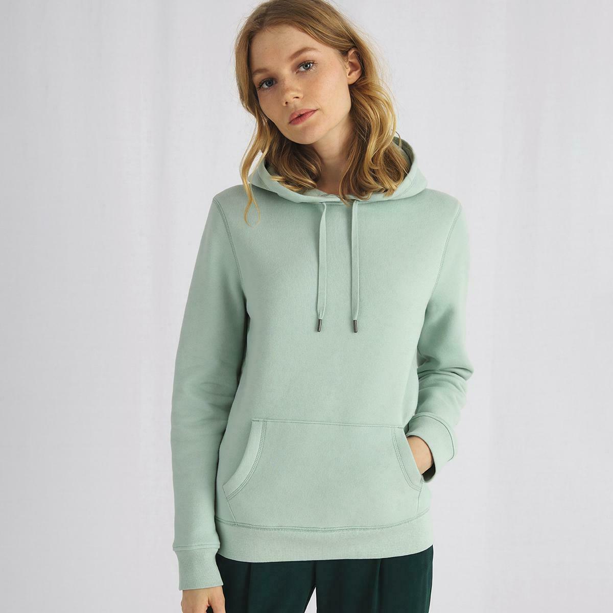 felpa misto cotone hooded queen maniche lunghe