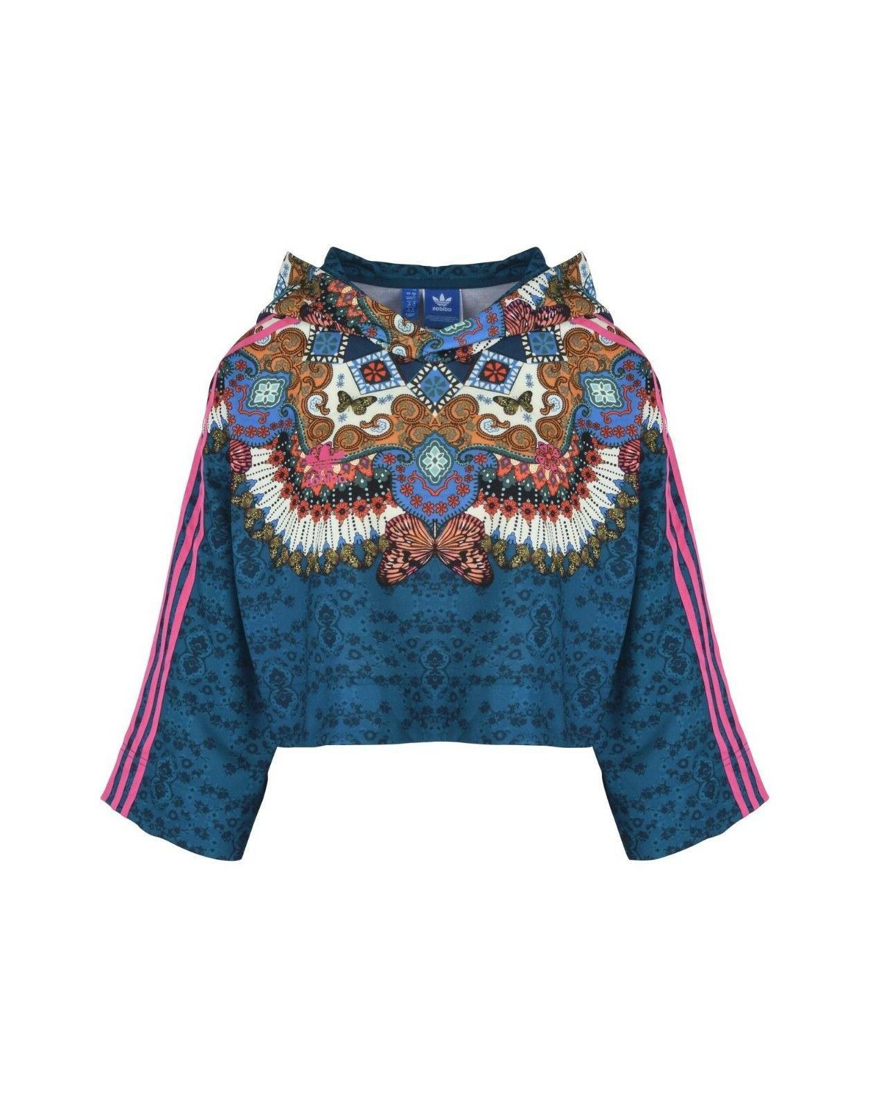 felpa multicolor 40 con cappuccio corta maniche