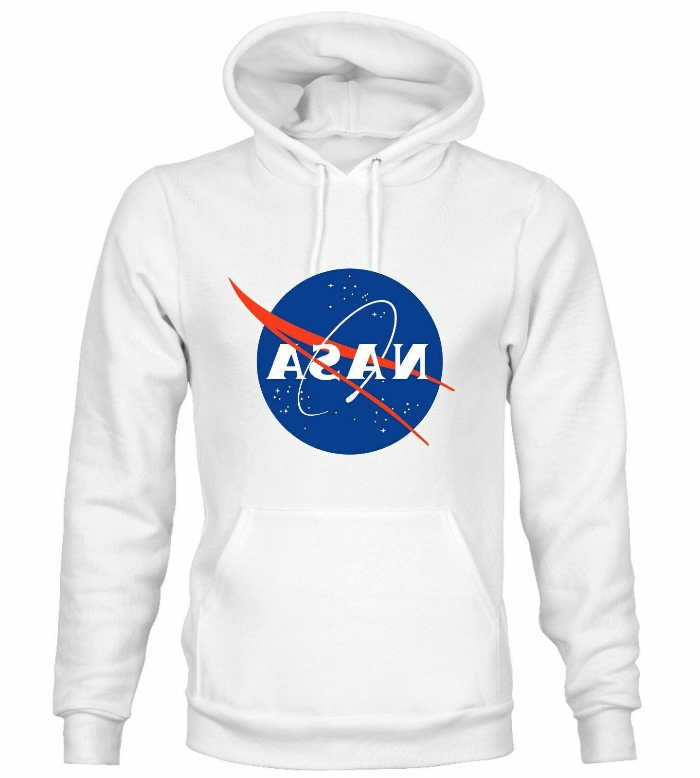 felpa nasa cappuccio unisex uomo o donna