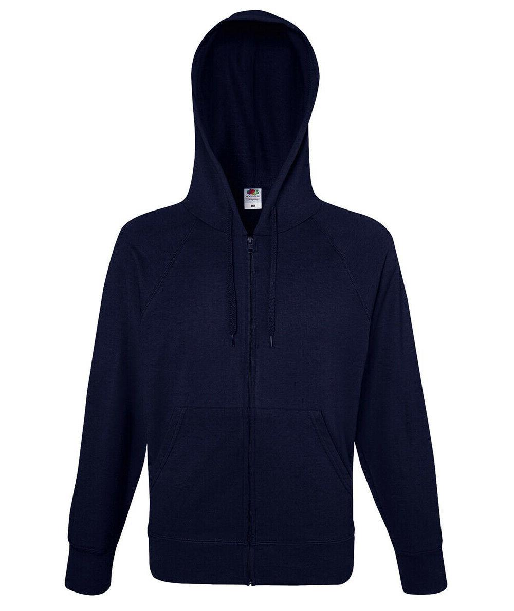 felpa navy uomo leggera con cappuccio e