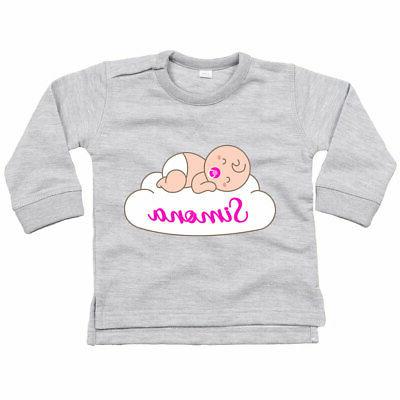 felpa neonata personalizzata con nome bimba che