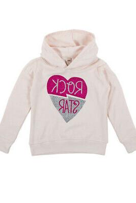 felpa per bambina con logo stampato