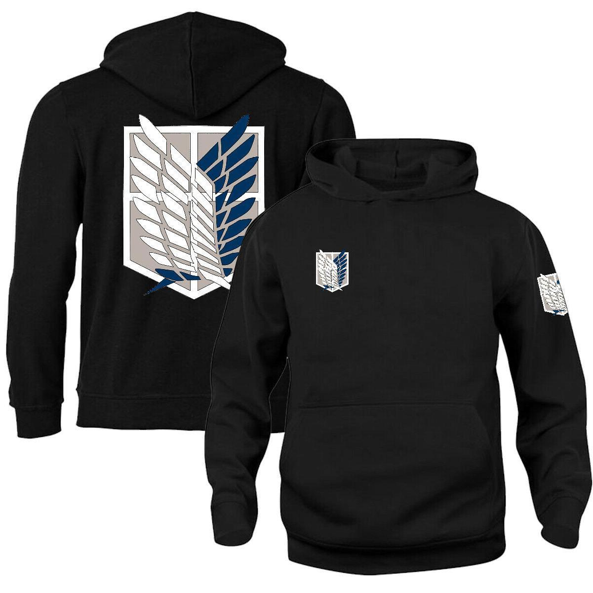 felpa personalizzata attack on titan corpo di