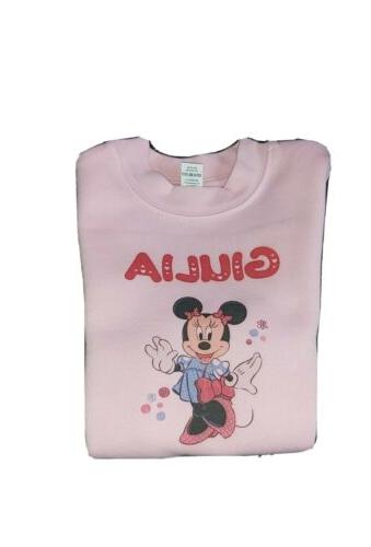 felpa personalizzata minnie cartone animato