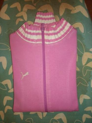 felpa puma rosa con zip taglia xs
