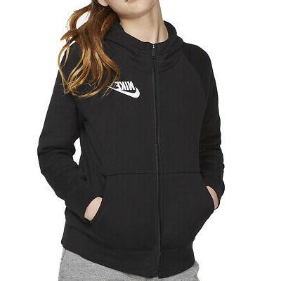 felpa ragazza full zip nera codice bv2712